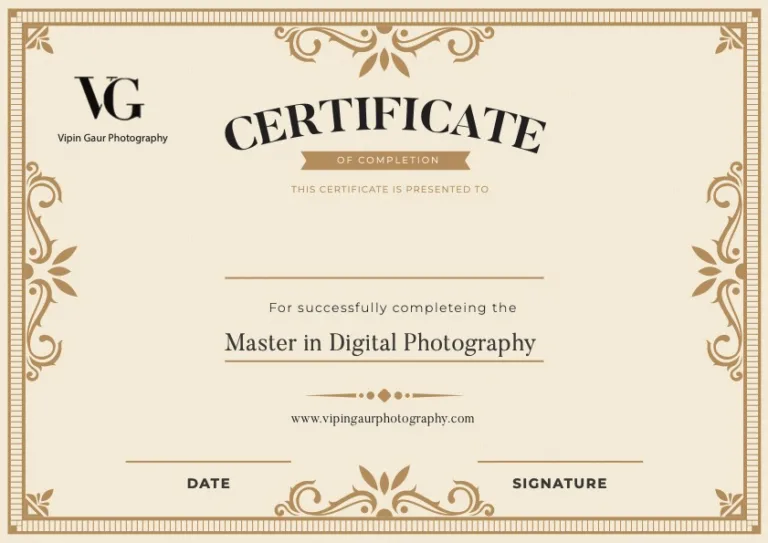 Master in Digital Photography Course